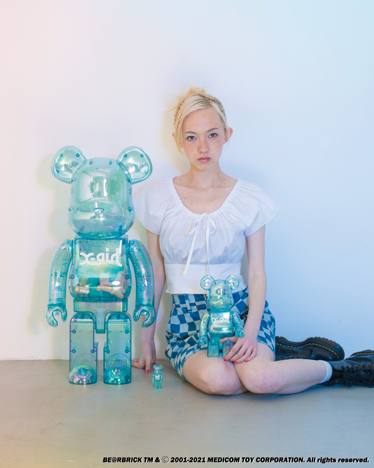 BE@RBRICK X-girl 1000%