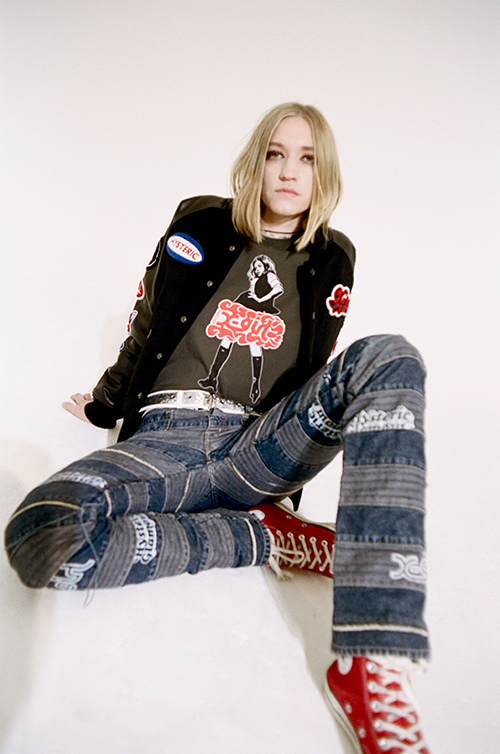 HYSTERICGLAMOUR × X-girl デニムセットアップ - ファッション