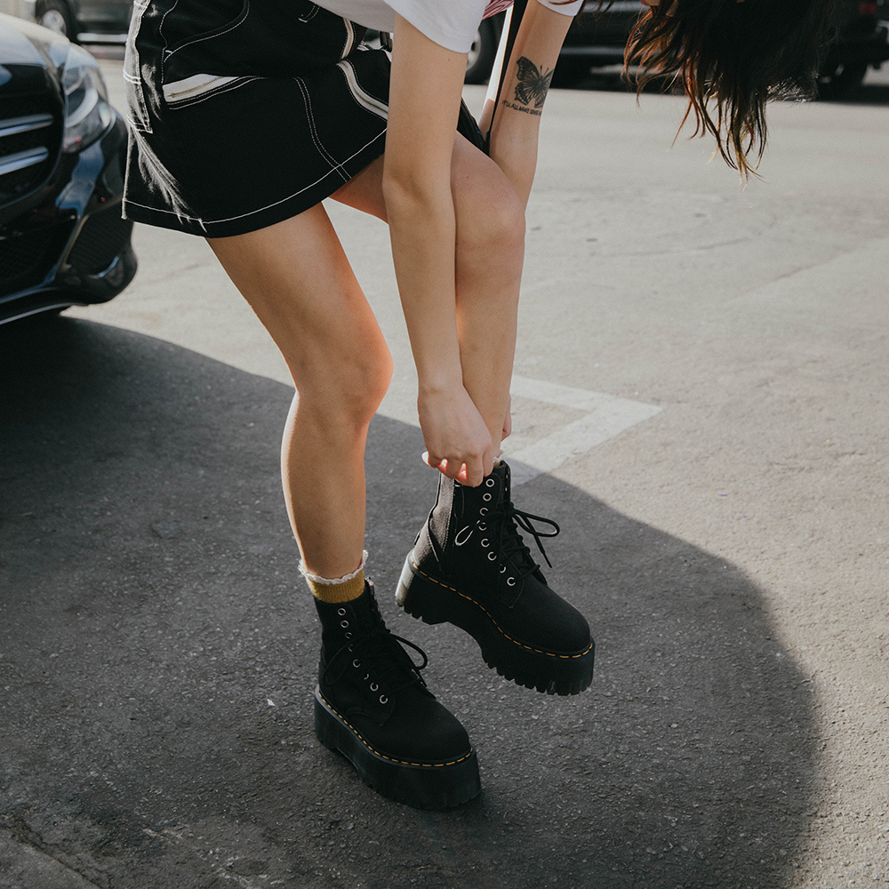 Dr Martens × X Girl chunky flatform