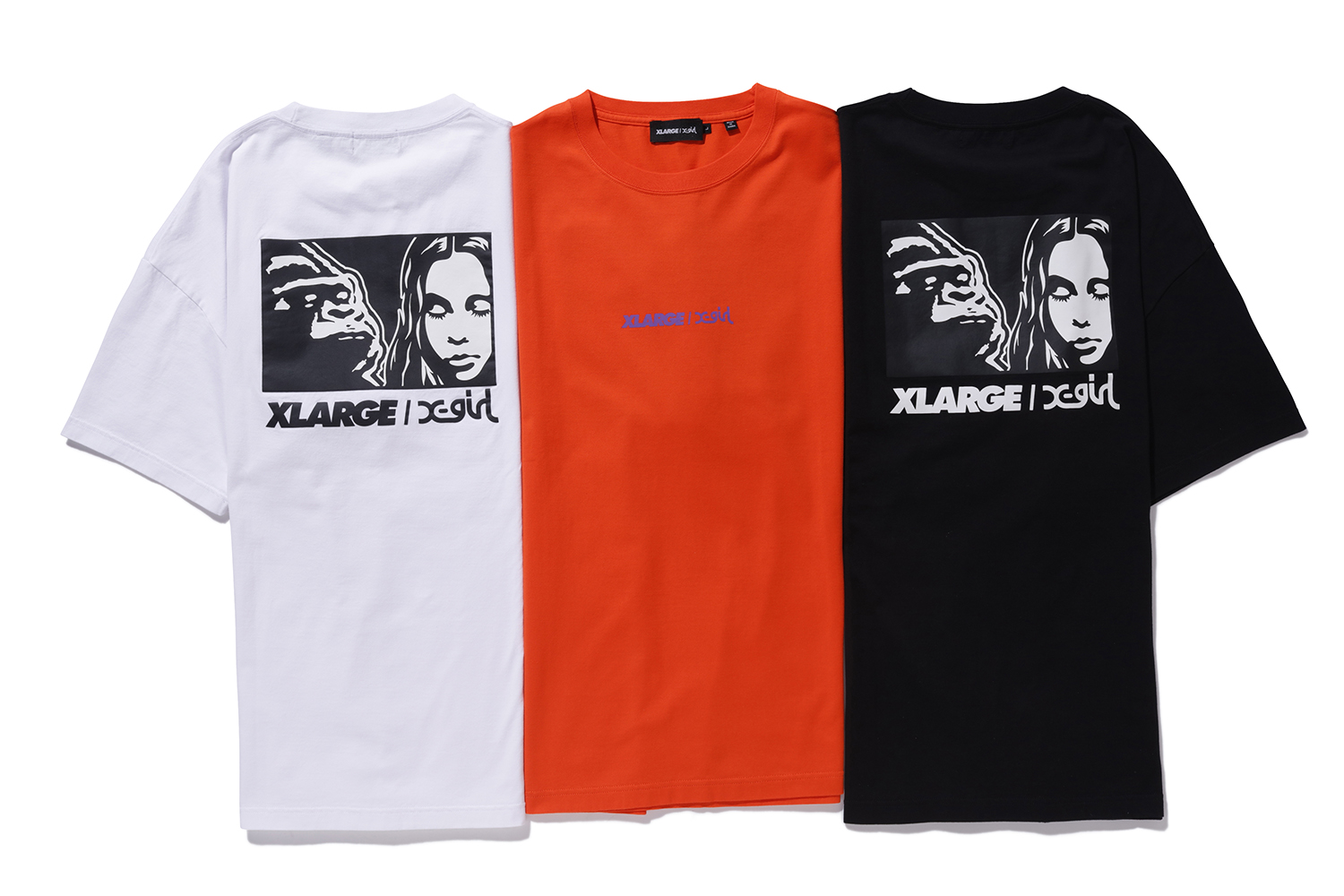 xlarge xgirl コラボ　Tシャツ　メンズ　レディース　Sサイズ　ロゴT