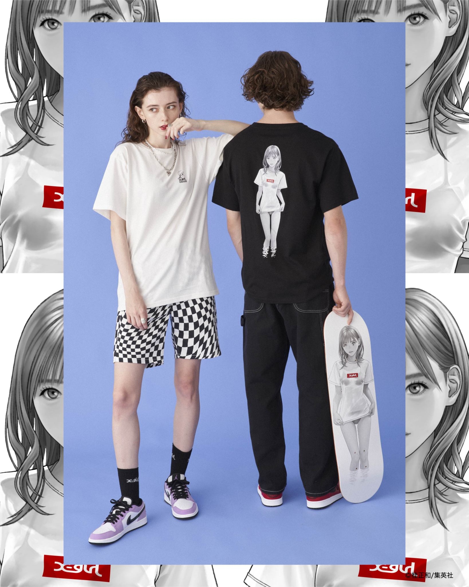 【正規品】X-girl×KATSURA MASAKAZU SKATE DECK