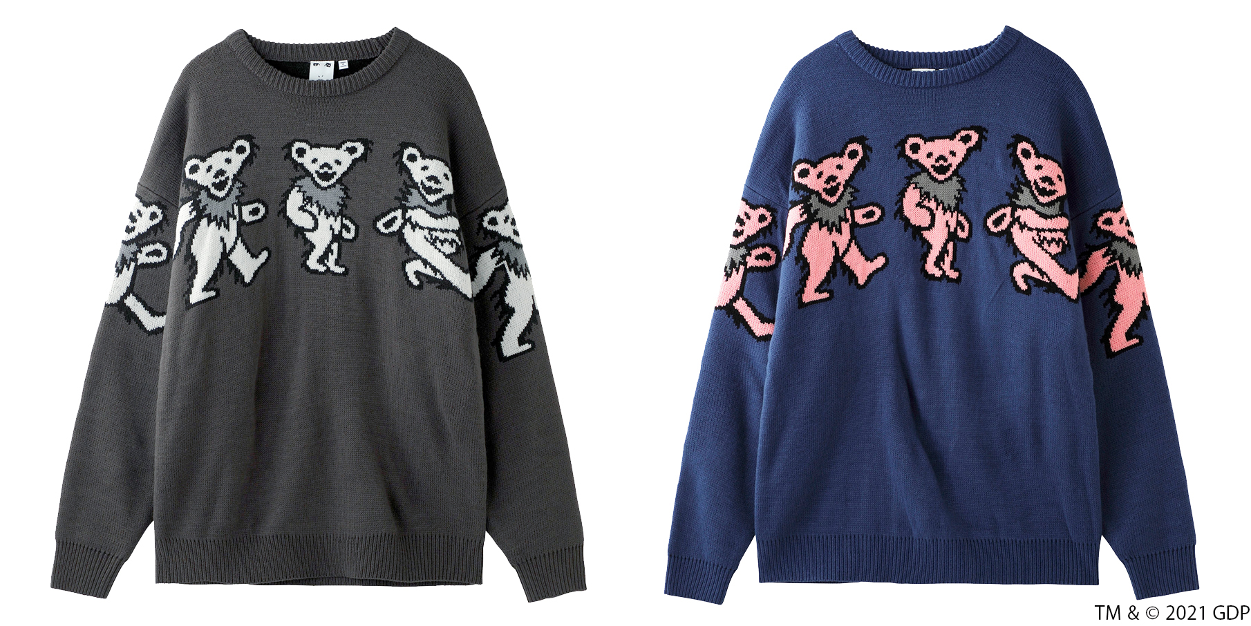 X-girl GRATEFUL DEAD BEAR L/S TEE