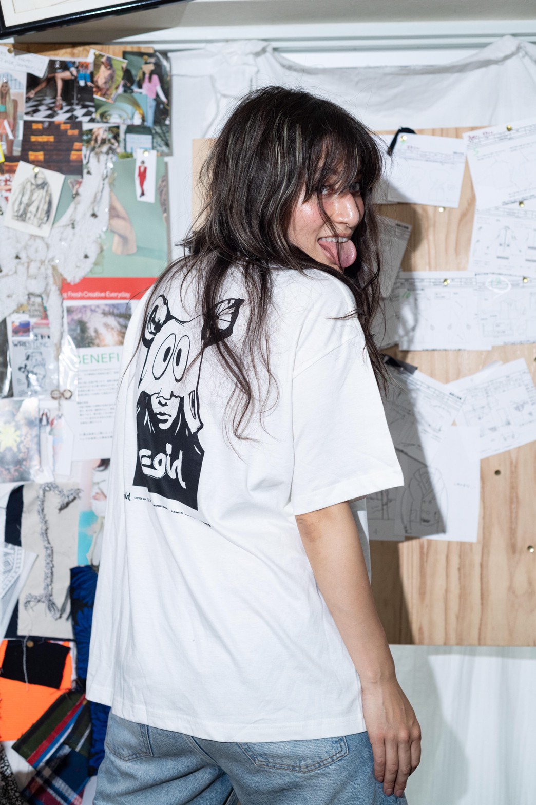 クーポン利用可 moussy×X-girl コラボ 商品 FACE Tシャツ Yahoo!フリマ