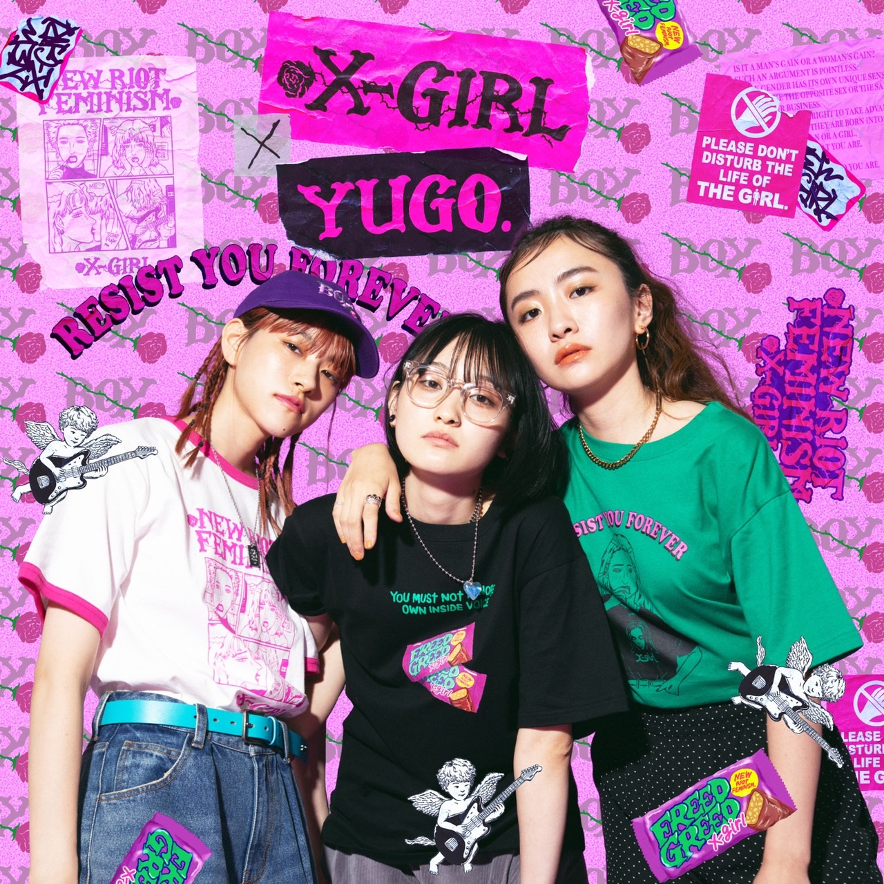 x-girl☆ロゴテープトートバッグ☆