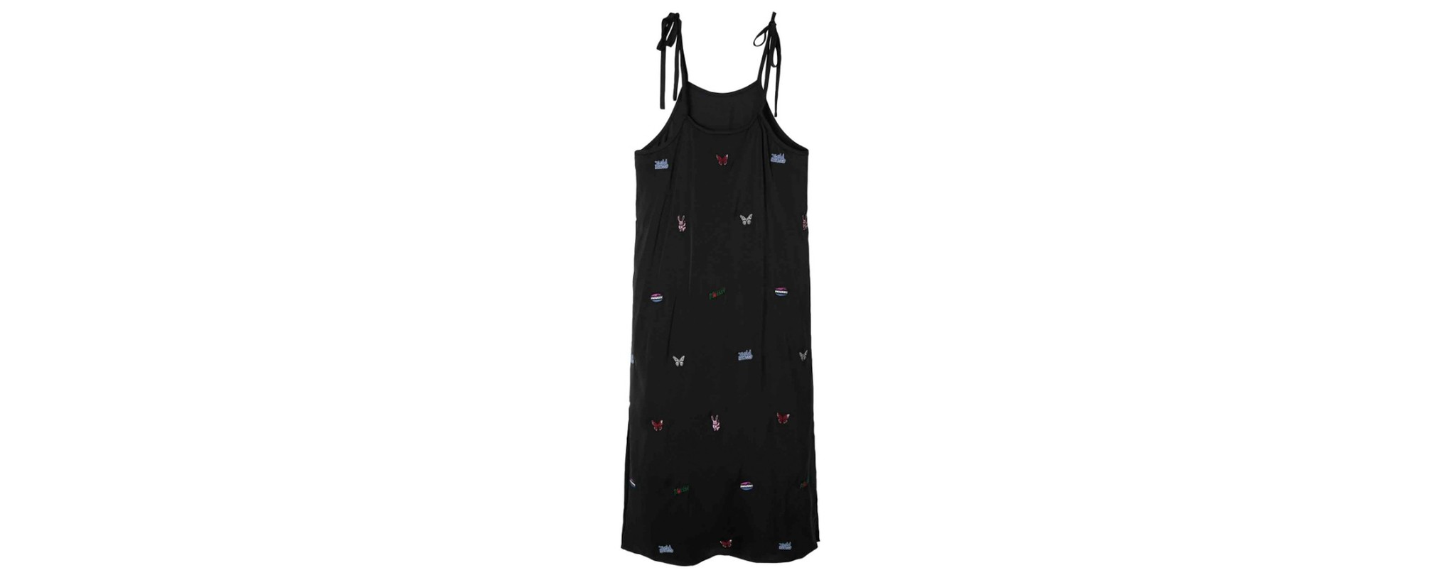 ✨ X-girl × MOUSSY EMBROIDERY SLIP DRESS-