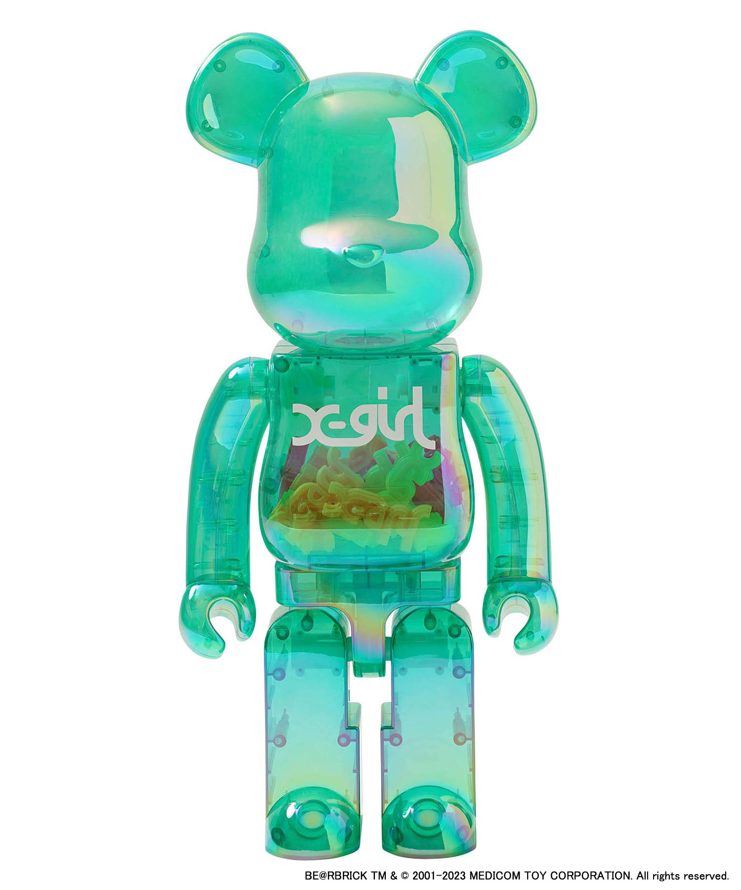 HWGRホビー【人気】BE@RBRICK X-girl CLEAR GREEN Ver