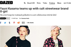 Yayoi Kusama teams up with cult streetwear brand X-girl